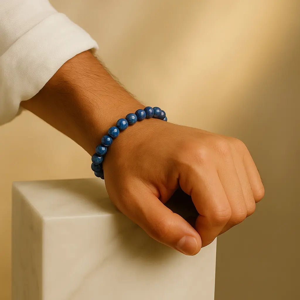 lapis lazuli mens bracelet and female