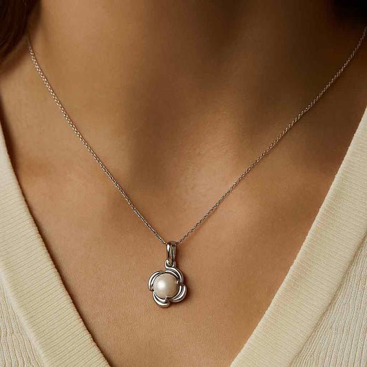 Premium Royal Sterling Silver Pearl Pendant