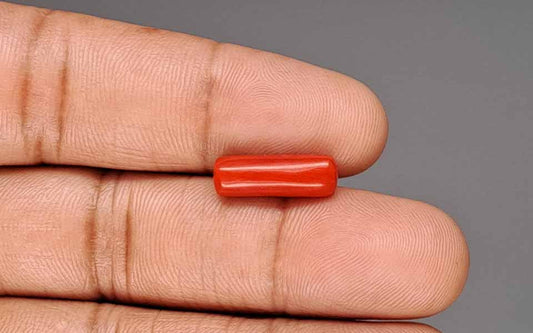Red Coral (Moonga) Gemstone - 4.38 Carats