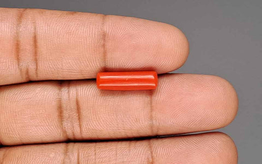 Red Coral (Moonga) Gemstone - 4.14 Carats