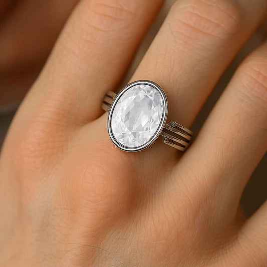 Vintage Inspired 925 Silver Women’s Zircon Ring
