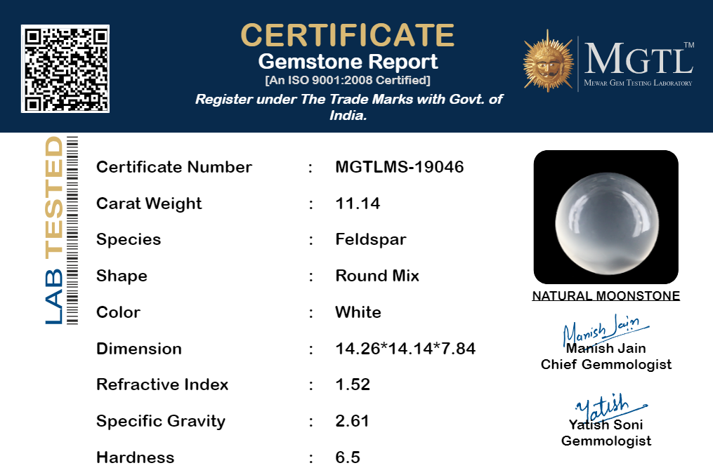 White Moonstone - 11.14 Carats