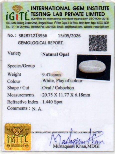 Opal - 9.47 Carats