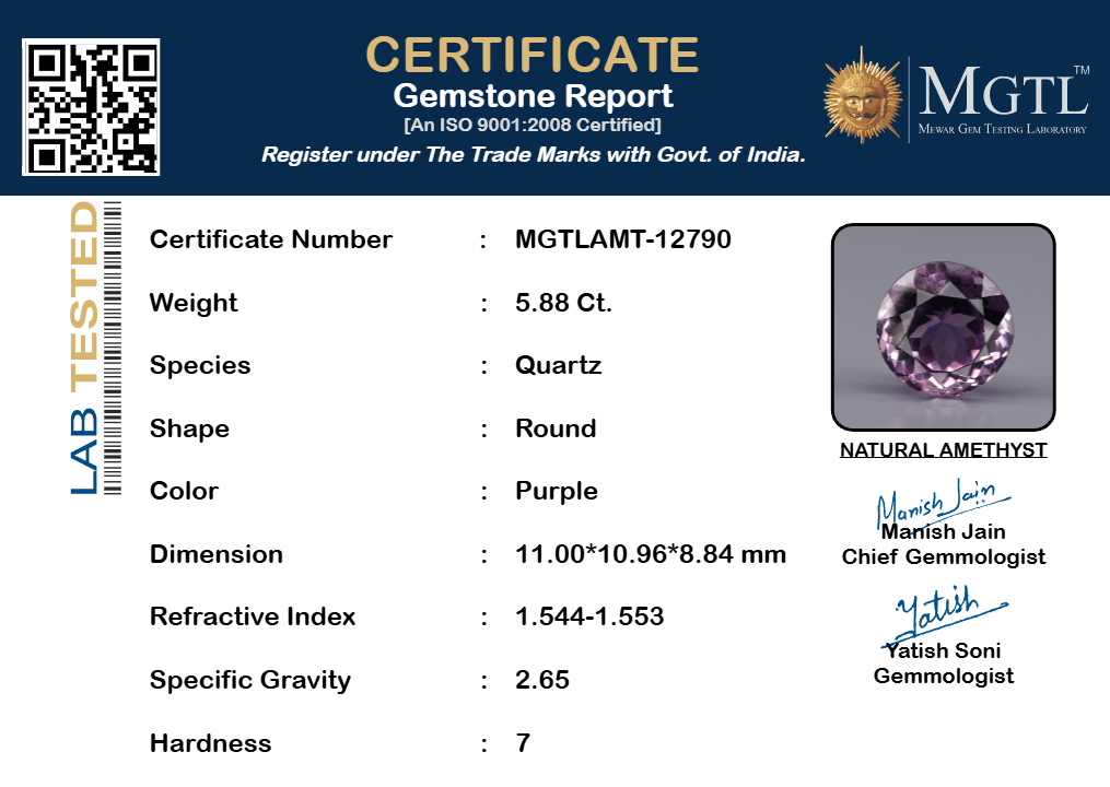 Amethyst - 5.88 Carats