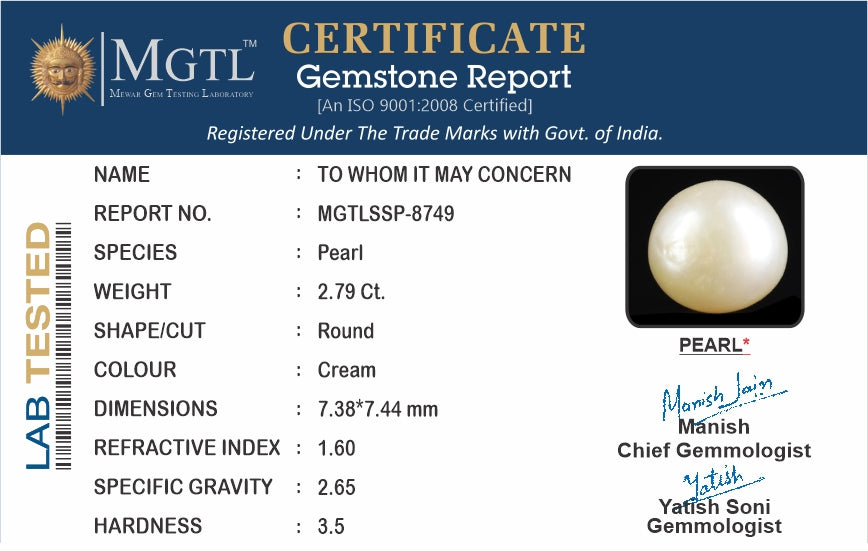 Keshi Pearl (Moti) - 2.79 Carats