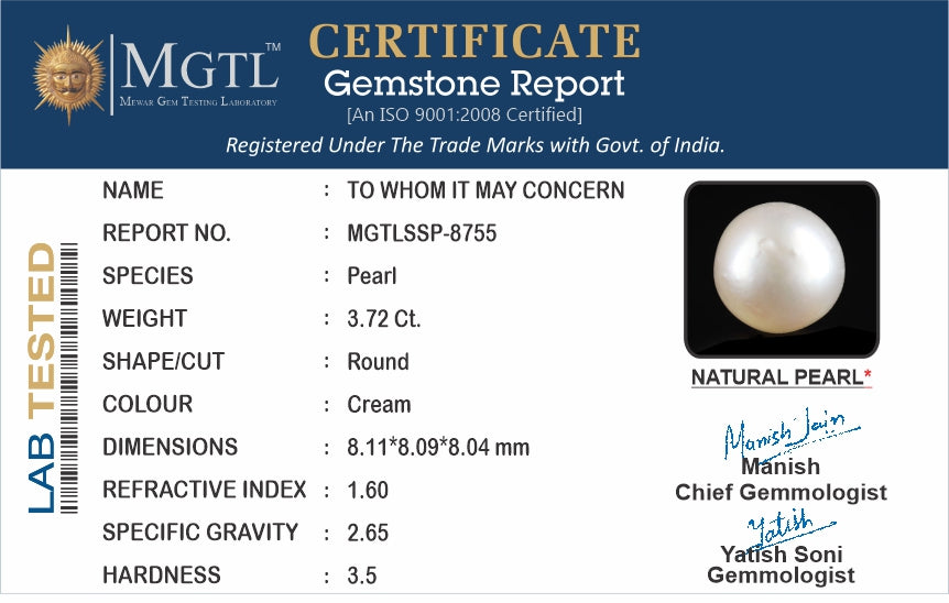 Keshi Pearl (Moti) - 3.72 Carats