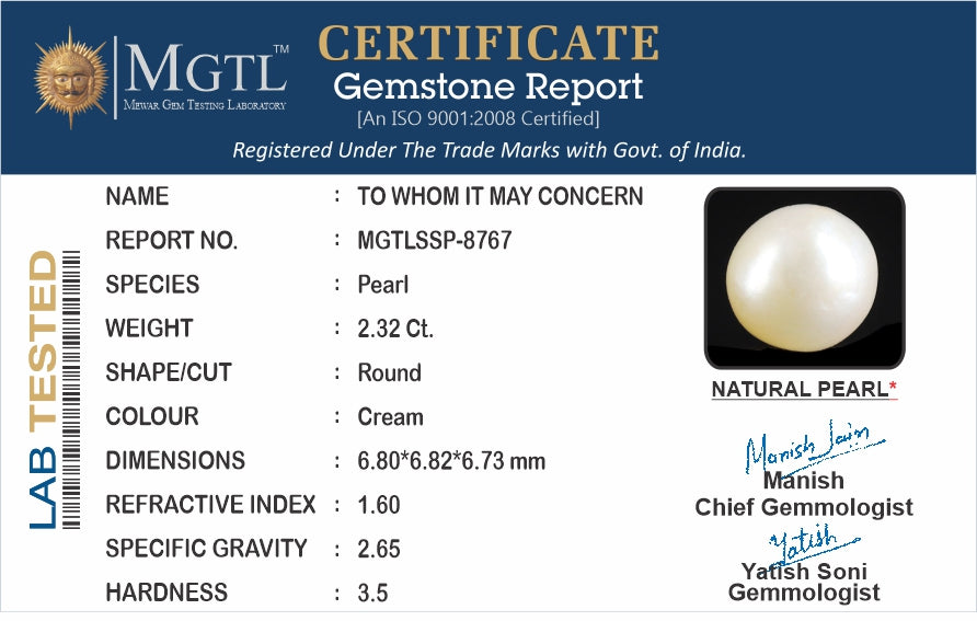 Keshi Pearl (Moti) - 2.32 Carats