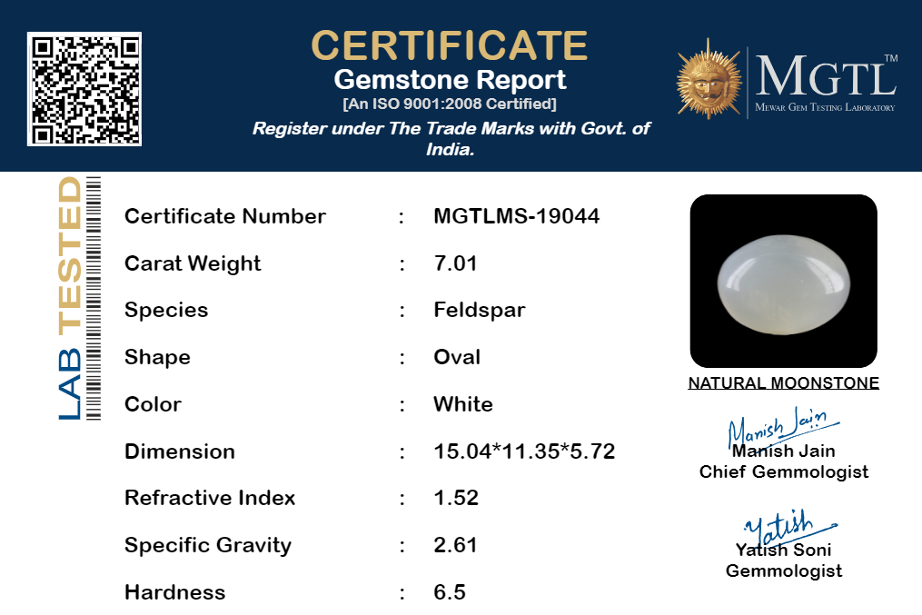 White Moonstone - 7.01 Carats