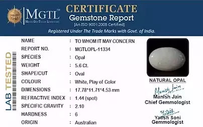 Opal - 5.60 Carats