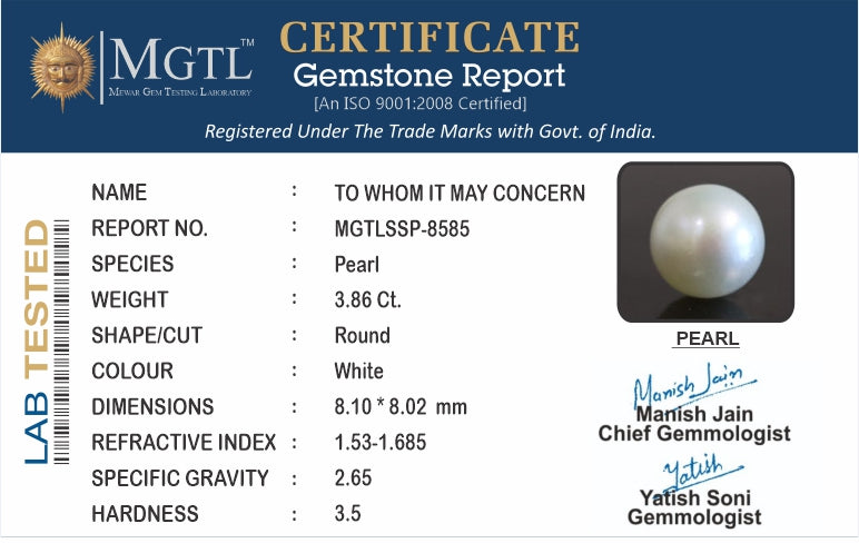 South Sea Pearl (Moti) - 3.86 Carats