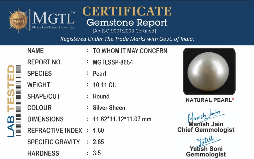 South Sea Pearl (Moti) - 10.11 Carats