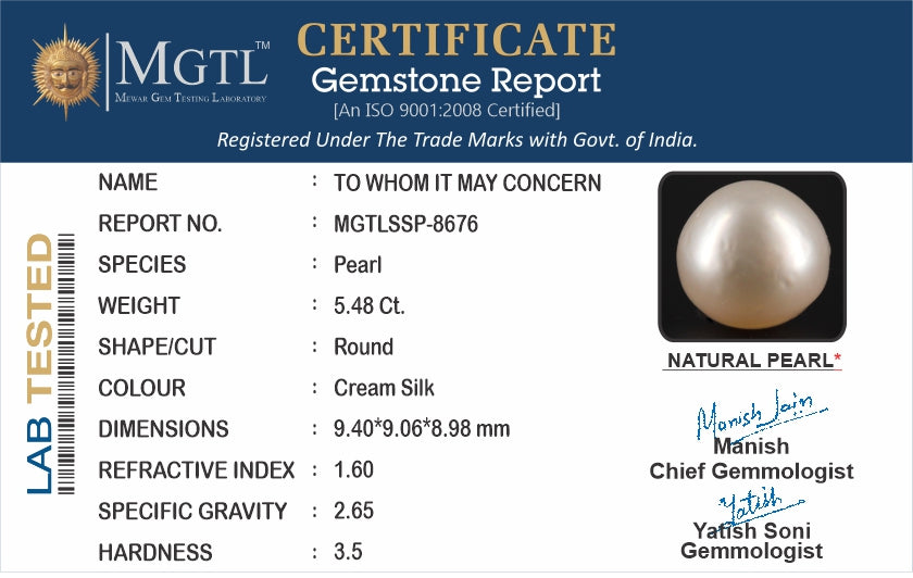 South Sea Pearl (Moti) - 5.48 Carats