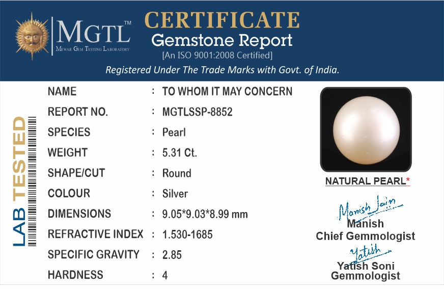 South Sea Pearl (Moti) - 5.31 Carats