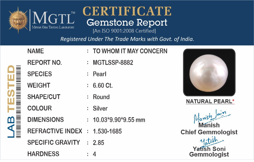 South Sea Pearl (Moti) - 6.60 Carats