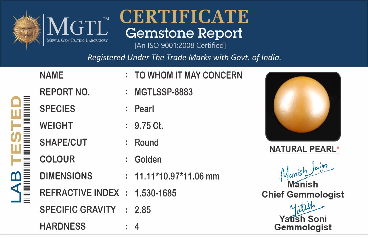 South Sea Pearl - 9.75 Carats (Moti - 10.63 Ratti)