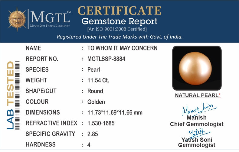 South Sea Pearl - 11.54 Carats (Moti - 12.58 Ratti)