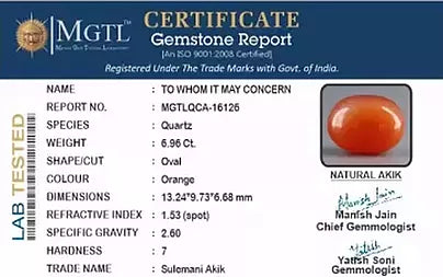 Hakik (Agate) - 6.96 Carats