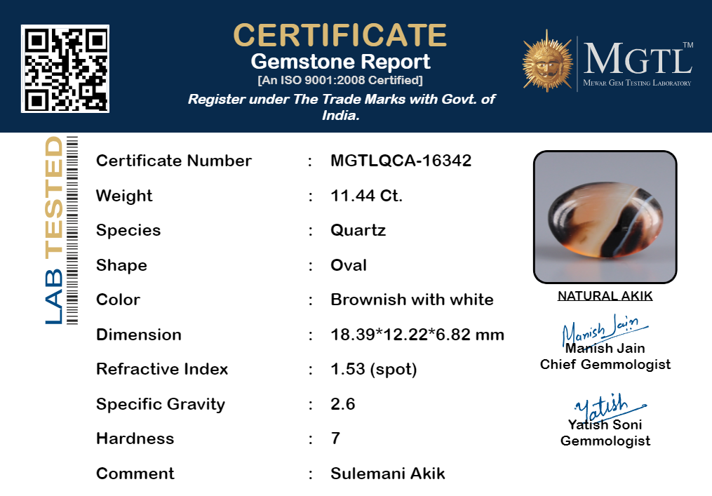 Hakik (Agate) - 11.44 Carats
