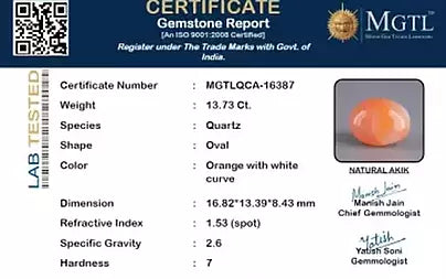 Sulemani Hakik - 13.73 Carats