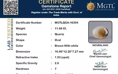 Sulemani Hakik - 11.68 Carats