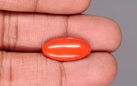 Red Coral (Moonga) Gemstone - 6.29 Carats