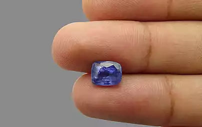 3.18 Carats Cushion Blue Sapphire