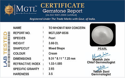 Keshi Pearl - 3.66 Carats (Moti - 3.99 Ratti)