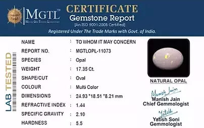 Opal - 17.35 Carats