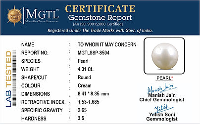 South Sea Pearl - 4.31 Carats (Moti - 4.70 Ratti)
