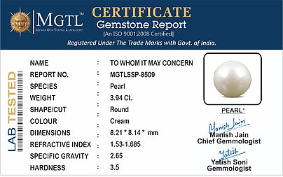 South Sea Pearl - 3.94 Carats (Moti - 4.29 Ratti)