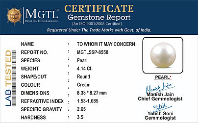 South Sea Pearl - 4.14 Carats (Moti - 4.51 Ratti)