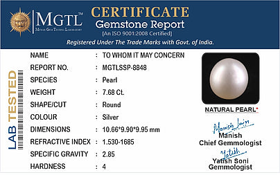 South Sea Pearl (Moti) - 7.68 Carats