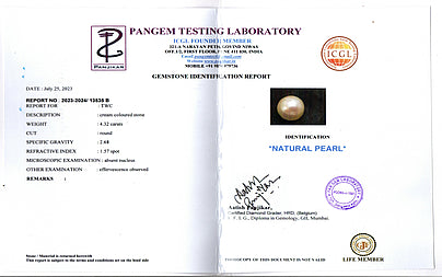 Venezuela Pearl - 4.32 Carats (Moti - 4.71 Ratti)