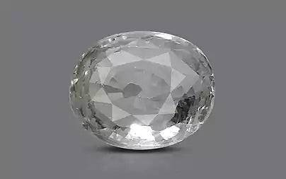 White Sapphire - 5.71 Carats (Safed Pukhraj - 6.22 Ratti)