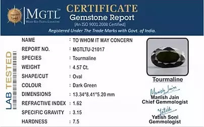 Green Tourmaline - 4.57 Carats