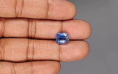 5.38 Carats Octagon Blue Sapphire