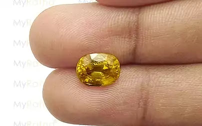 Yellow Sapphire - 4.29 Carats (Pukhraj - 4.68 Ratti)