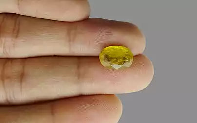 Yellow Sapphire - 4.07 Carats (Pukhraj - 4.44 Ratti)