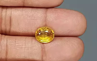 Yellow Sapphire - 4.08 Carats (Pukhraj - 4.45 Ratti)