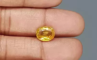 Yellow Sapphire - 3.96 Carats (Pukhraj - 4.32 Ratti)
