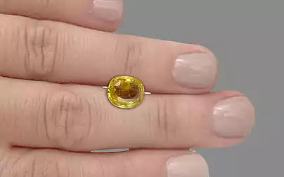 Yellow Sapphire - 4.02 Carats (Pukhraj - 4.38 Ratti)