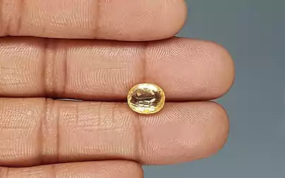 Yellow Sapphire - 4.14 Carats (Pukhraj - 4.51 Ratti)