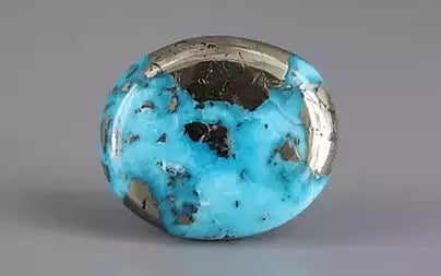 Turquoise - 8.62 Carats ( Firoza - 9.40 Ratti )