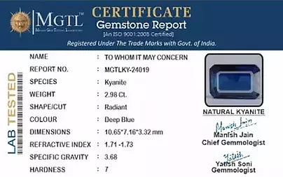 Blue Kyanite - 2.98 Carats