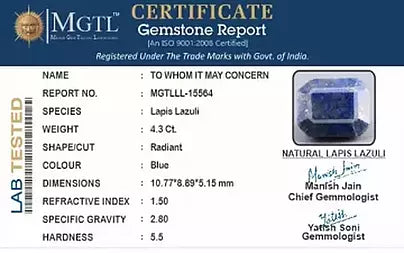 Lapis Lazuli - 4.30 Carats