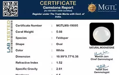 White Moonstone - 5.08 Carats