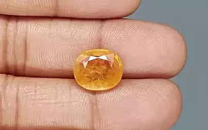 Yellow Sapphire - 8.22 Carats (Pukhraj - 8.96 Ratti)