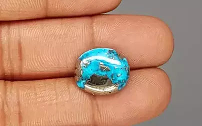Turquoise - 8.62 Carats ( Firoza - 9.40 Ratti )