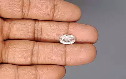 White Sapphire - 3.71 Carats (Safed Pukhraj - 4.04 Ratti)