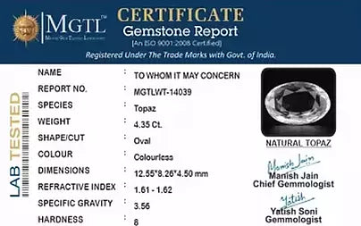 White Topaz - 4.35 Carats